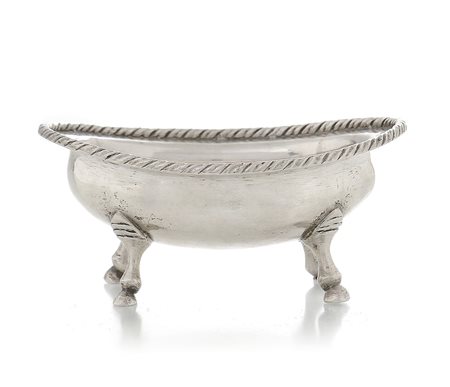 ARGENTI D'EPOCA ZUCCHERIERA IN ARGENTO, VENEZIA, XIX-XX SECOLO, ovale con...