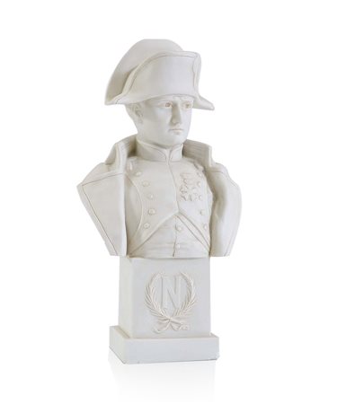 SCULTORE DEL XIX SECOLO Busto di Napoleone BonaparteBiscuit, alt. cm 26.