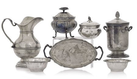 ARGENTI RECENTI LOTTO DI DIVERSI OGGETTI IN ARGENTO, XX SECOLO, composto da...