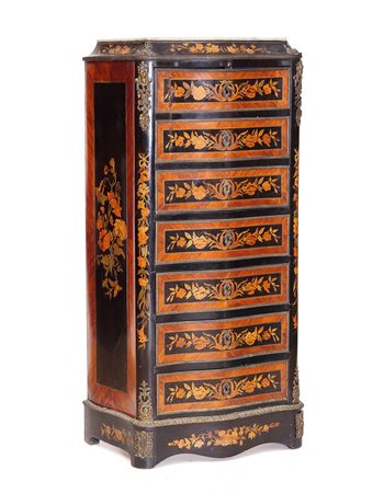 MOBILE DEL XIX SECOLO SECRETAIRE NAPOLEONE III INTARSIATO, XIX SECOLO, fronte...