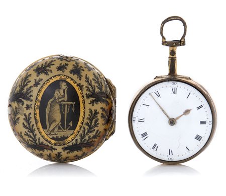 ANONIMO GEO PRICE LONDON 1770/80 CA. Cassa in ottone dorato liscia con...