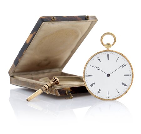 ANONIMO ROY & CE 1840/50 CA. Cassa extra-piatta in oro giallo 18 kt...