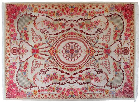 KESHAN Persia centrale (Reg. Kum)Di vecchia manifattura. Anni '30/40. Campo a...