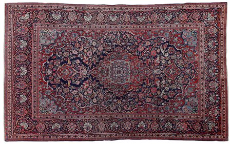 KESHAN Persia centrale (Reg. Kum)Di antica manifattura, Fine '800.Cm....