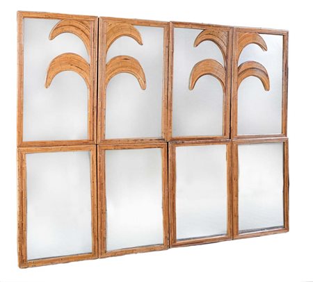 Vivai del Sud () Raffinata specchiera decorata con profili di palme Struttura...