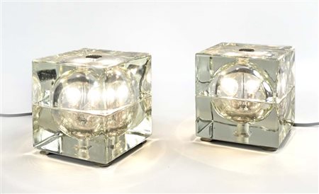 Alessandro Mendini (Milano 1931 - Milano 2019) Due lampade modello Cubosfera...