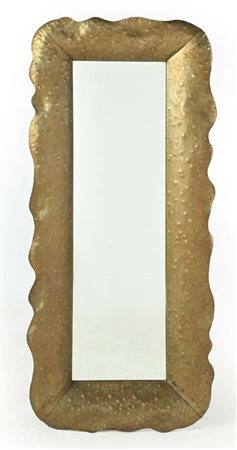 Angelo Bragalini () Specchiera Struttura in rame lavorato cm 120x54