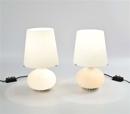 Max Ingrand (Bressuire 1908 - Parigi 1969) Coppia di lampade da tavolo mod....