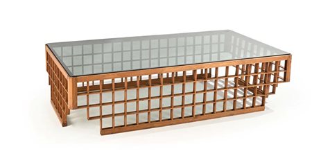 () Tavolo basso da salotto Anni '70 Struttura in legno e piano in cristallo...