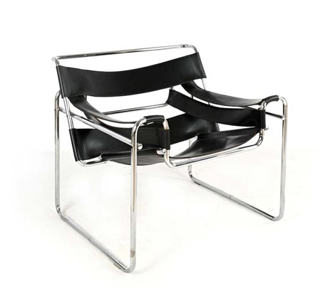 Marcel Breuer (disegno di) (Pecs 1902 - New York 1981) Poltrona Wassily mod....