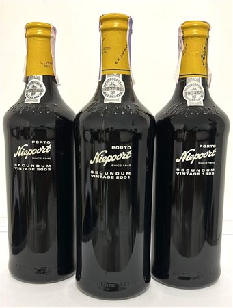 GRUPPO DI 3 BOTT. PORTO NIEPORT 1999-2001-2003