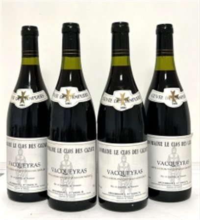 GRUPPO DI 4 BOTT. CUVÉE DES TEMPLIERS - ARCHIMBAUD L. ET VACHE M. 1991