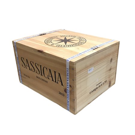 CASSA DA 6 BOTT. SASSICAIA-BOLGHERI-2013