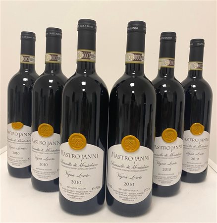 GRUPPO DI 6 BOTT. BRUNELLO DI MONTALCINO MASTROJANNI 2010