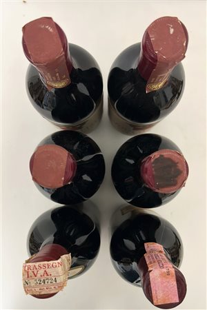 GRUPPO DI 6 BOTT. DI BRUNELLO DI MONTALCINO COL D'ORCIA - ANNATE STORICHE