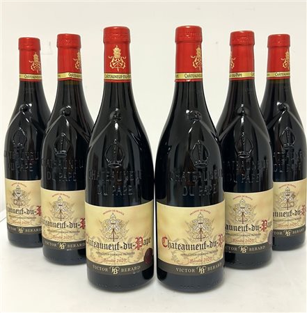 GRUPPO DI 6 BOTT. DI CHATEAUNEUF DU PAPE VICTOR BERARD 2020