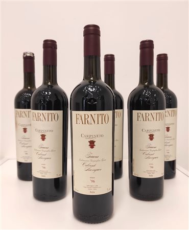 GRUPPO DI 6 BOTT. DI FARNITO CARPINETO 1996
