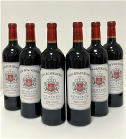 GRUPPO DI 6 BOTT. POMEROL CLOS BEAUREGARD 2018