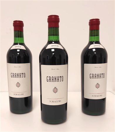 GRUPPO DI 3 BOTT. DI GRANATO FORADORI 2016