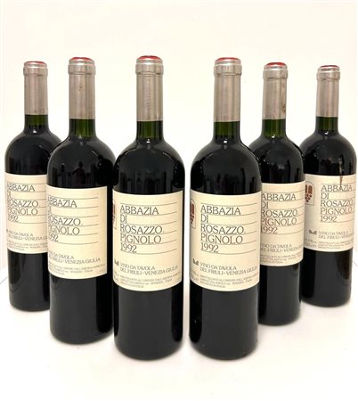 GRUPPO DI 6 BOTT. DI ABBAZIA ROSAZZO PIGNOLO 1992