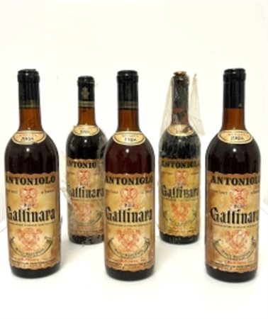 GRUPPO 5 BOTT. GATTINARA ANTONIOLO 1968