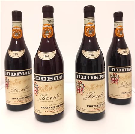 GRUPPO 4 BOTT. ODDERO BAROLO 1974