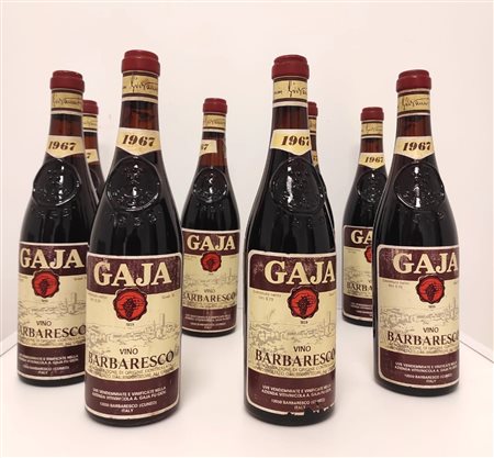 GRUPPO 8 BOTT. GAJA BARBARESCO 1967