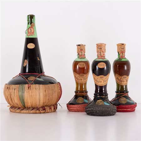 Lotto di 4 bottiglie Chianti Spalletti Rufina