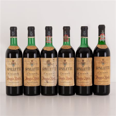 Lotto di 6 bottiglie Chianti Spalletti