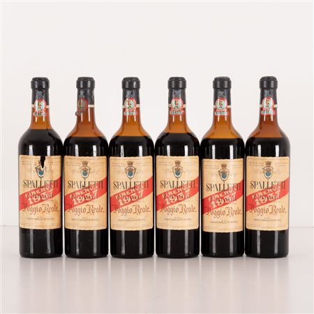 Lotto di 6 bottiglie Chianti Spalletti