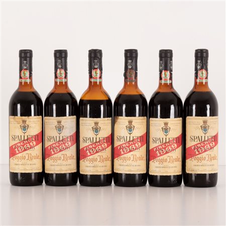 Lotto di 6 bottiglie Chianti Spalletti