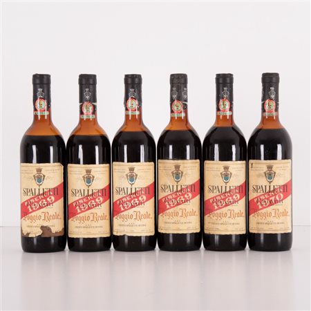 Lotto di 6 bottiglie Chianti riserva Spalletti