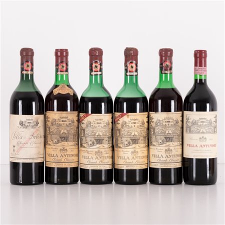Lotto di 6 bottiglie Chianti Villa Antinori