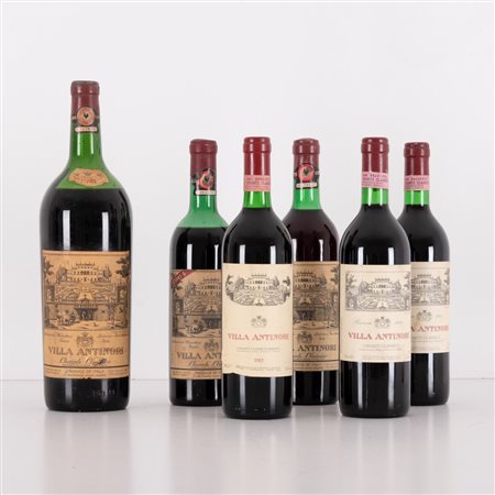 Lotto di 6 bottiglie Chianti Villa Antinori