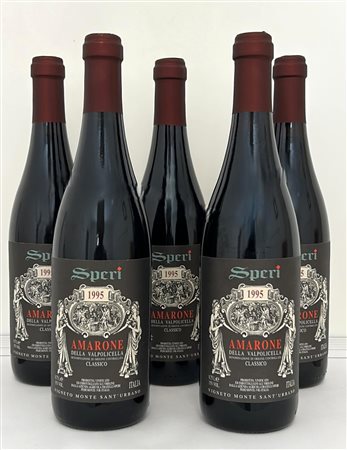 Gruppo di 5 bottiglie SPERI 1995