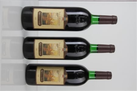 Gruppo di 3 bottiglie BANFI Rosso di Montalcino  1995