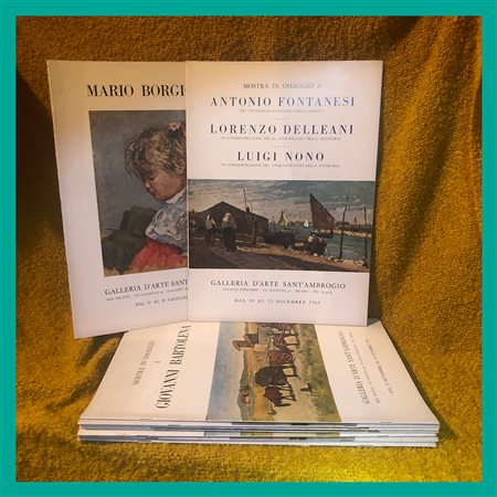 Lotto composto da sette cataloghi di mostre editi dalla Galleria d'Arte...