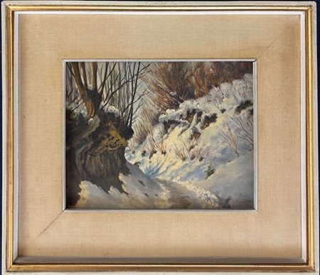 Camillo Merlo Torino 1856 - 1931 Paesaggio Montano