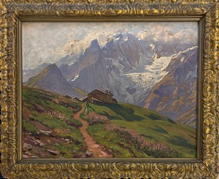 Giuseppe Grassis Torino 1870 - 1949 Il Monte Bianco
