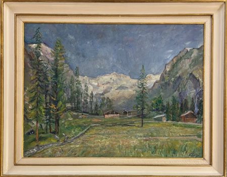 Eso Peluzzi Cairo Montenotte (SV) 1907 - 1968 Montegno (CN) Il monte Rosa (Gressoney)