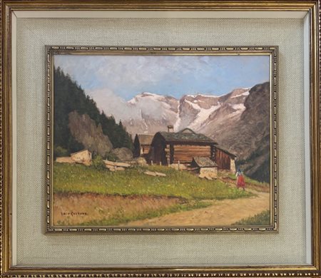 Enzo Gazzone San Germano Vercellese (VC) 1894 - 1970 Vercelli Baite a Macugnaga