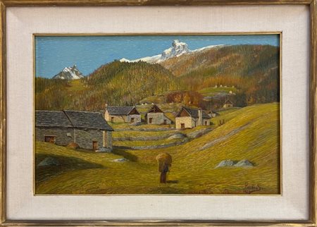 Siro Pollini Piemonte XIX/XX Secolo Paesaggio della Val Vigezzo