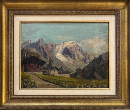 Siglato CV Italia del Nord XIX Secolo Il Monte Bianco