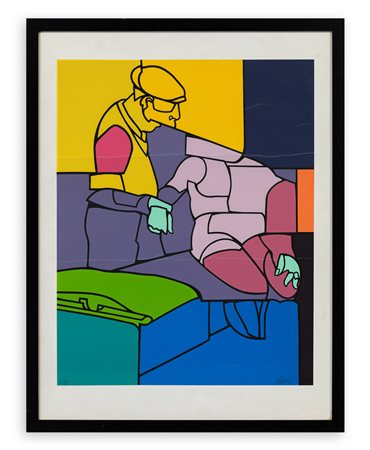 VALERIO ADAMI (1935) - Senza Titolo