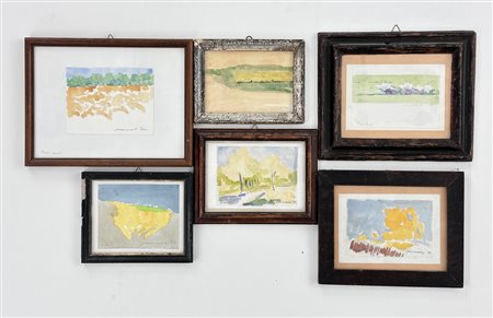 GIAN PAOLO MINARDI (1933) - Lotto unico di 6 opere