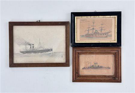 AUTORI VARI - Lotto unico di 3 opere