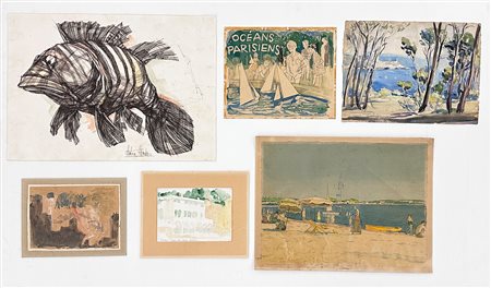 AUTORI VARI - Lotto unico di 6 opere