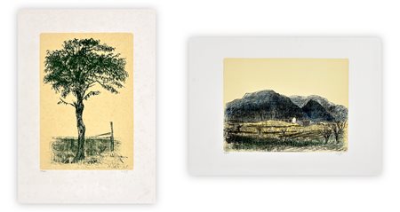 ALBERTO ZIVERI (1908-1990) - Lotto unico composto da 2 litografie