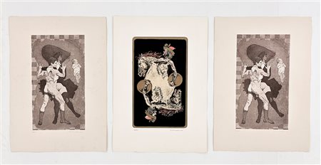 GIUSEPPE (BEPPE) MADAUDO (1950) - Lotto unico composto da 3 acqueforti