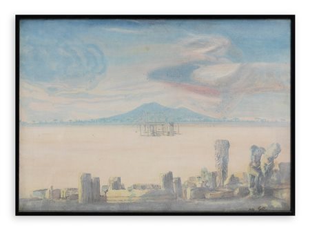 GIOVANNI RUBINO (1938) - Panorama di Pompei, 1978